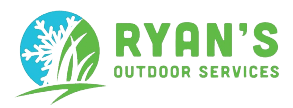 The logo for Ryan's Outdoor Services, a company serving Dubuque, IA and surrounding areas, and specializing in lawn care, snow removal, and landscaping.